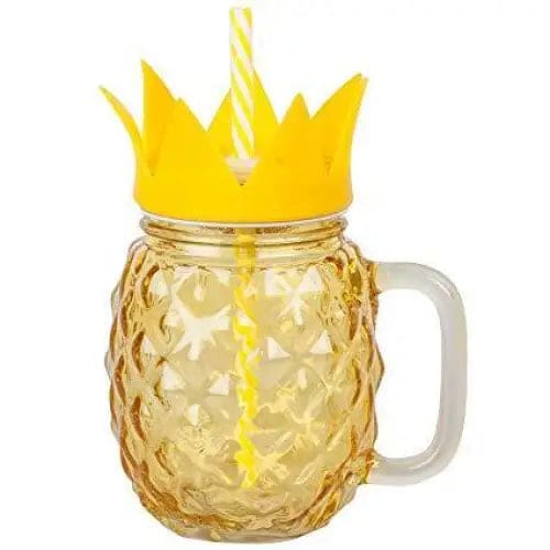 Vaso Mason Jar <Br>Ananas