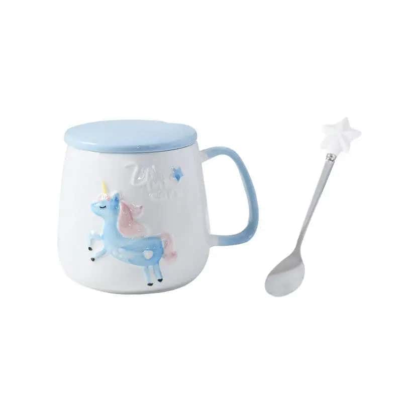 Tazza Originale In Ceramica <Br> Unicorno 3D