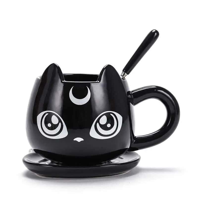 Tazza Per Gatti <Br>Nero