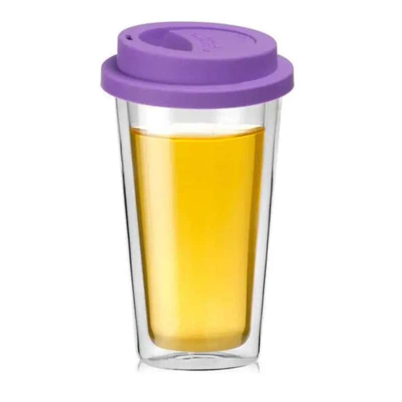 Tazza In Vetro Personalizzata Con Coperchio