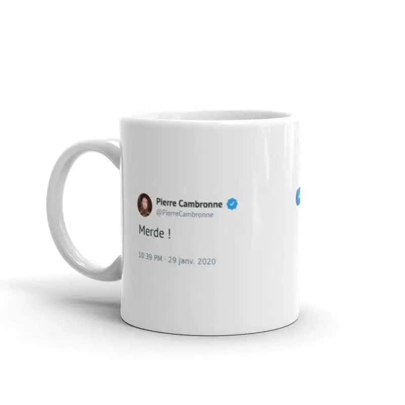 Mug Tweet <Br>Cambronne "Merde" (Merda)