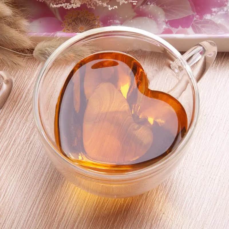 Tazza Di Natale In Vetro Con Cuore