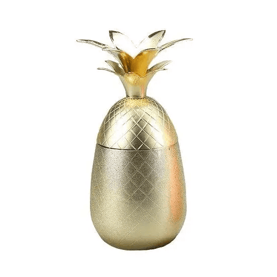 Bicchiere Da Cocktail <Br>Bicchiere Ananas Dorato